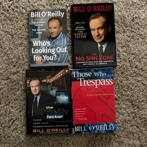 Bill O’Reilly hard back book lot bundle excellent O’Reilly Factor No Spin Zone